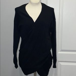 Anthropologie black tunic sweater size XS